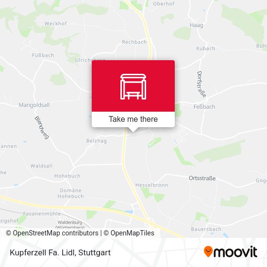 Карта Kupferzell Fa. Lidl