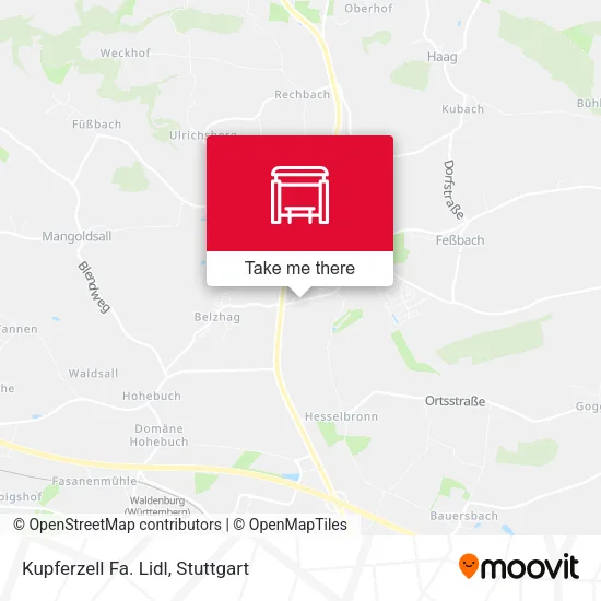 Карта Kupferzell Fa. Lidl
