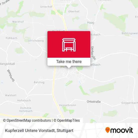 Карта Kupferzell Untere Vorstadt