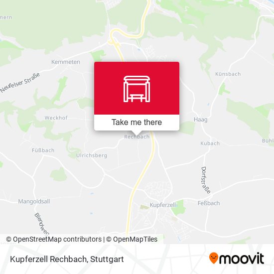 Карта Kupferzell Rechbach