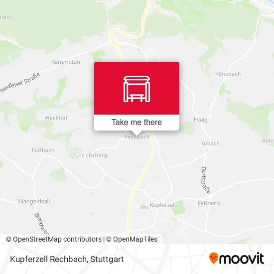 Карта Kupferzell Rechbach