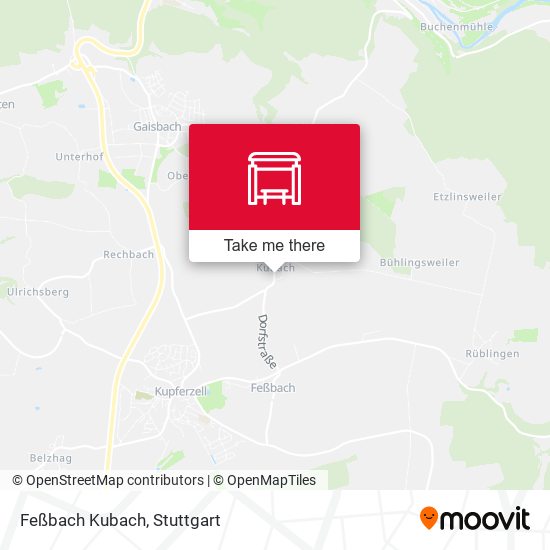 Feßbach Kubach map