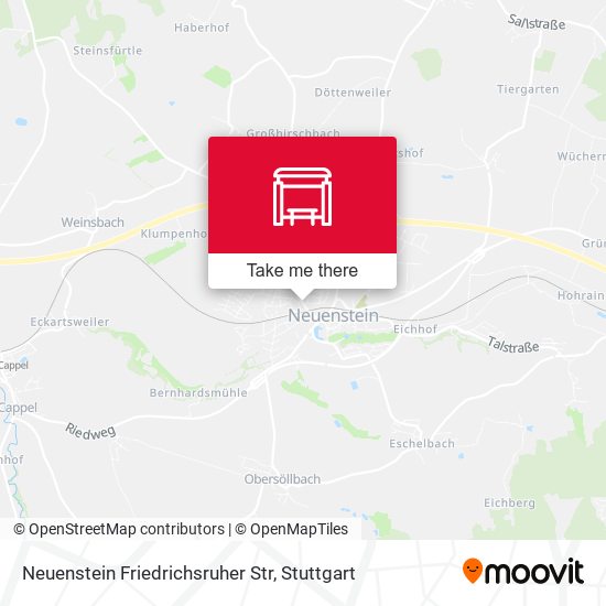 Neuenstein Friedrichsruher Str map