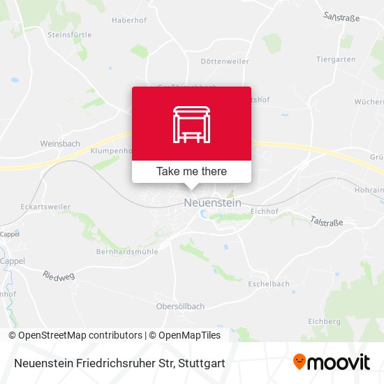 Neuenstein Friedrichsruher Str map