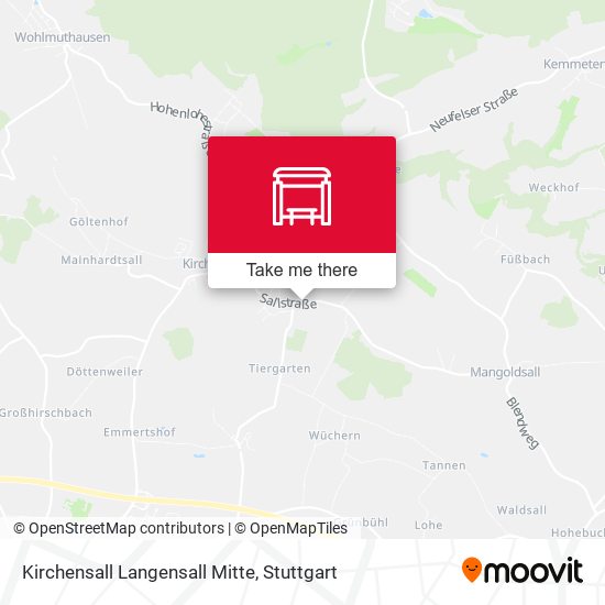 Kirchensall Langensall Mitte map