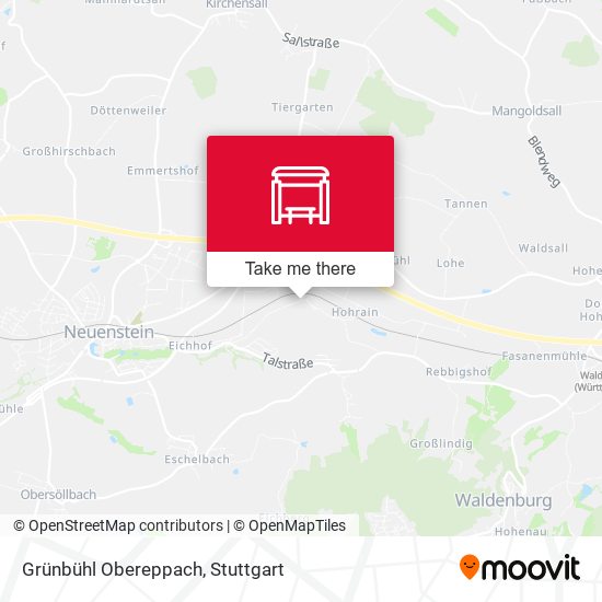 Карта Grünbühl Obereppach