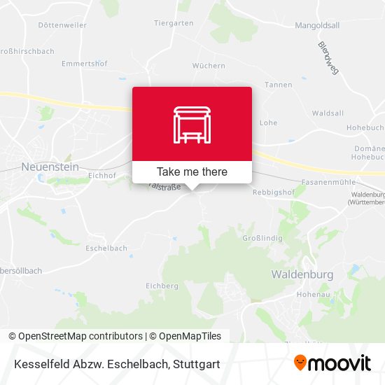 Kesselfeld Abzw. Eschelbach map