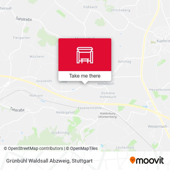 Карта Grünbühl Waldsall Abzweig