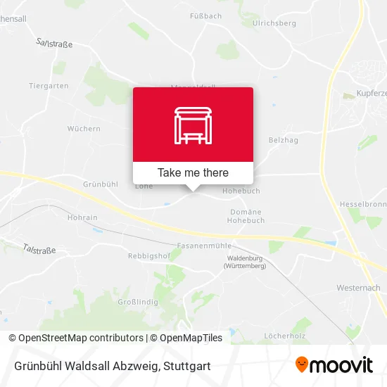 Карта Grünbühl Waldsall Abzweig