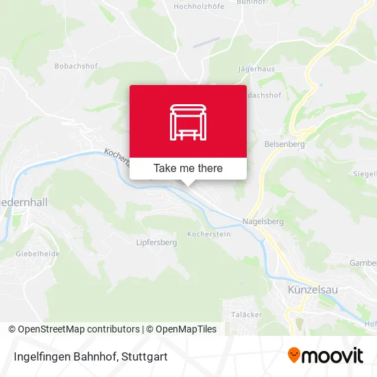 Карта Ingelfingen Bahnhof