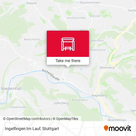Карта Ingelfingen Im Lauf
