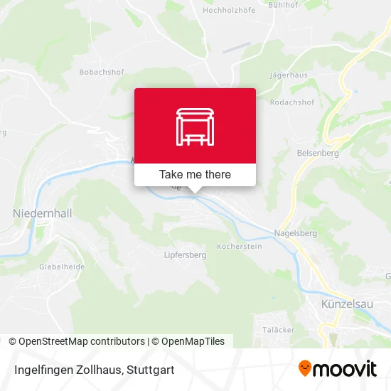 Карта Ingelfingen Zollhaus