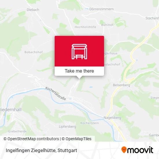 Карта Ingelfingen Ziegelhütte