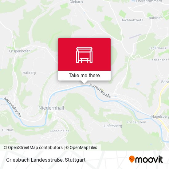 Criesbach Landesstraße map
