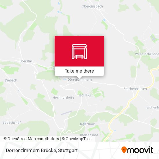 Dörrenzimmern Brücke map