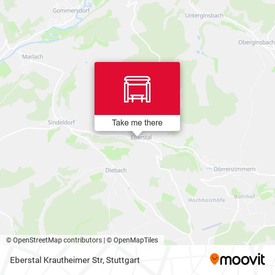 Eberstal Krautheimer Str map