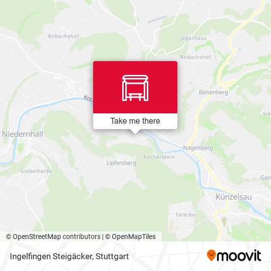 Ingelfingen Steigäcker map