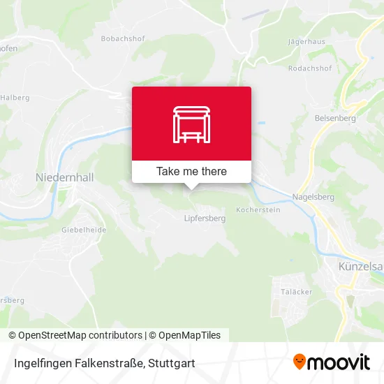 Карта Ingelfingen Falkenstraße