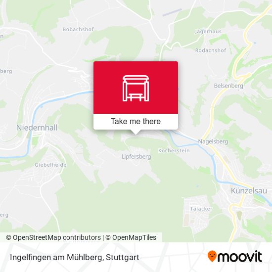 Ingelfingen am Mühlberg map