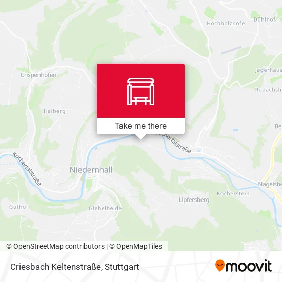 Карта Criesbach Keltenstraße