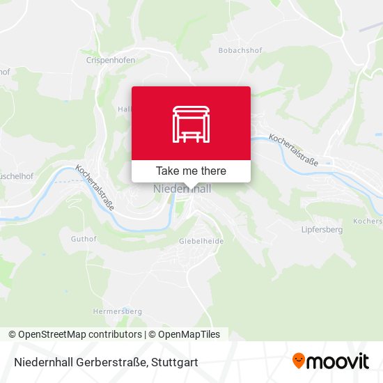 Niedernhall Gerberstraße map