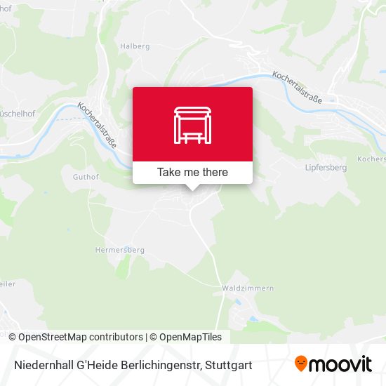 Карта Niedernhall G'Heide Berlichingenstr