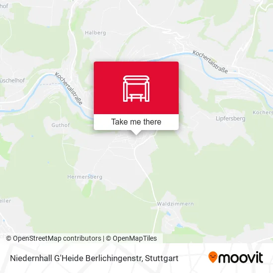 Карта Niedernhall G'Heide Berlichingenstr