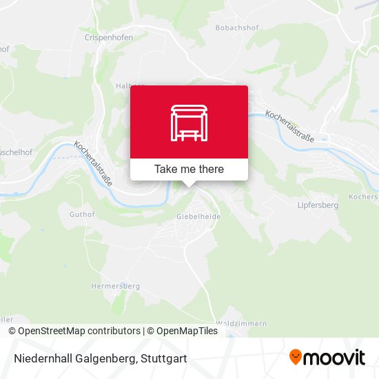 Niedernhall Galgenberg map