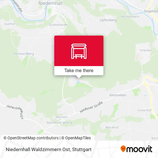Карта Niedernhall Waldzimmern Ost