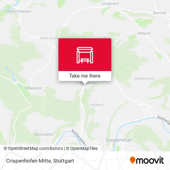 Карта Crispenhofen Mitte