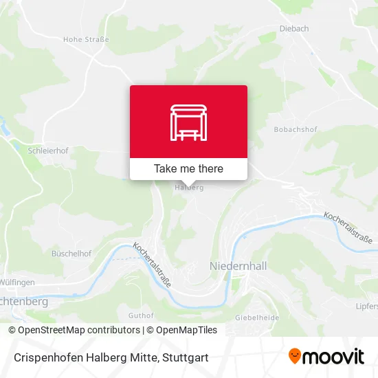 Карта Crispenhofen Halberg Mitte