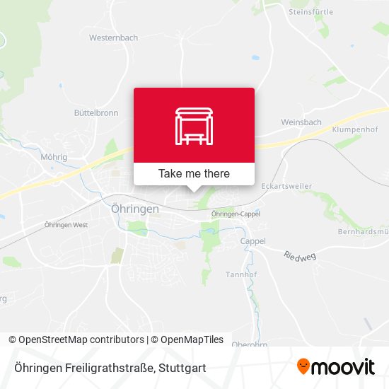 Карта Öhringen Freiligrathstraße