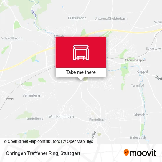 Карта Öhringen Treffener Ring