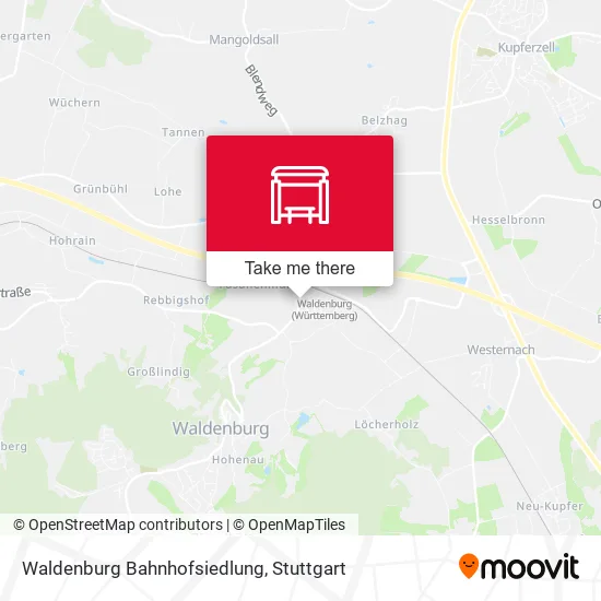 Карта Waldenburg Bahnhofsiedlung