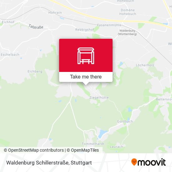 Waldenburg Schillerstraße map