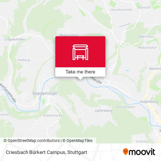 Карта Criesbach Bürkert Campus