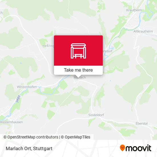 Marlach Ort map