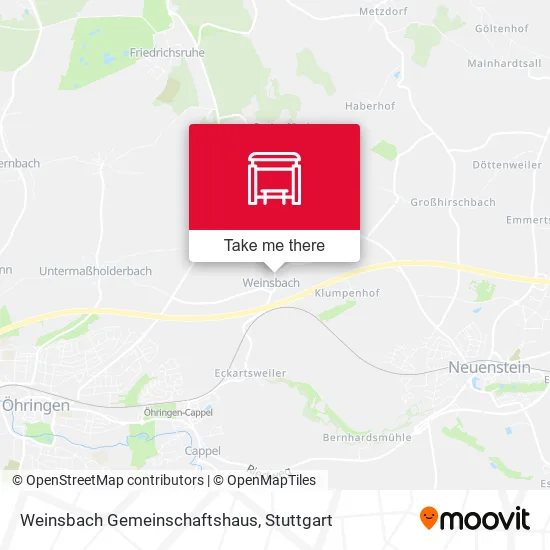 Карта Weinsbach Gemeinschaftshaus