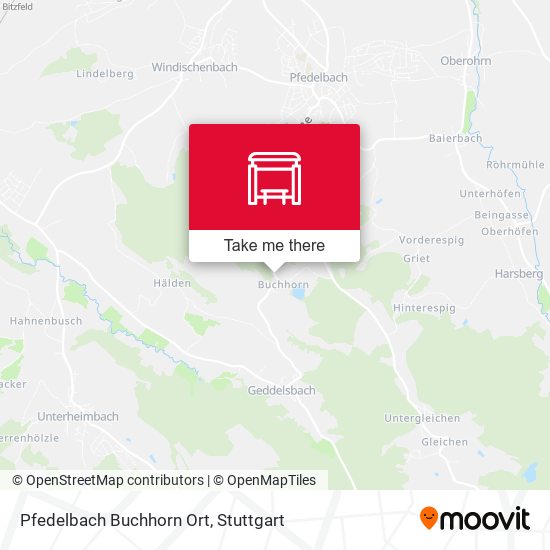 Pfedelbach Buchhorn Ort map