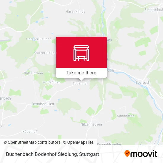 Карта Buchenbach Bodenhof Siedlung