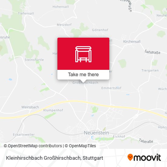 Карта Kleinhirschbach Großhirschbach