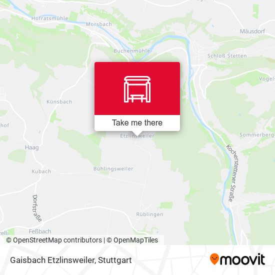 Gaisbach Etzlinsweiler map
