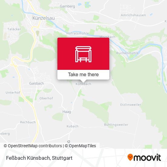 Feßbach Künsbach map