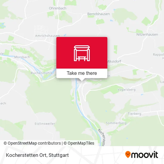 Карта Kocherstetten Ort