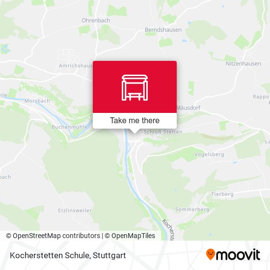 Kocherstetten Schule map