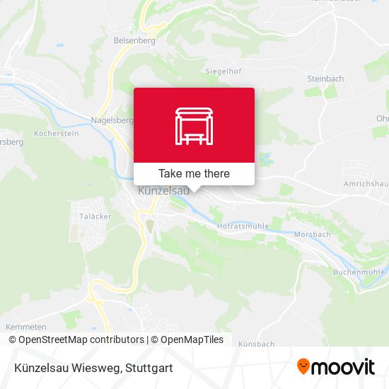 Künzelsau Wiesweg map
