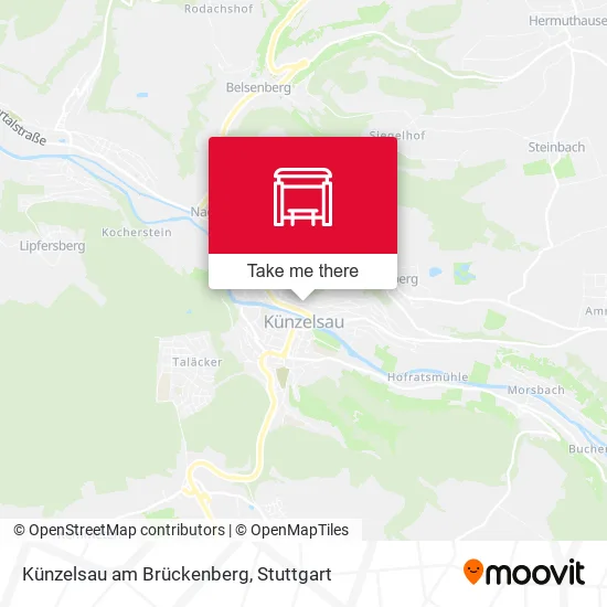 Карта Künzelsau am Brückenberg
