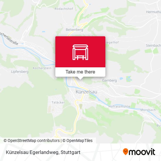 Künzelsau Egerlandweg map