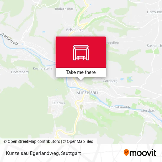 Карта Künzelsau Egerlandweg