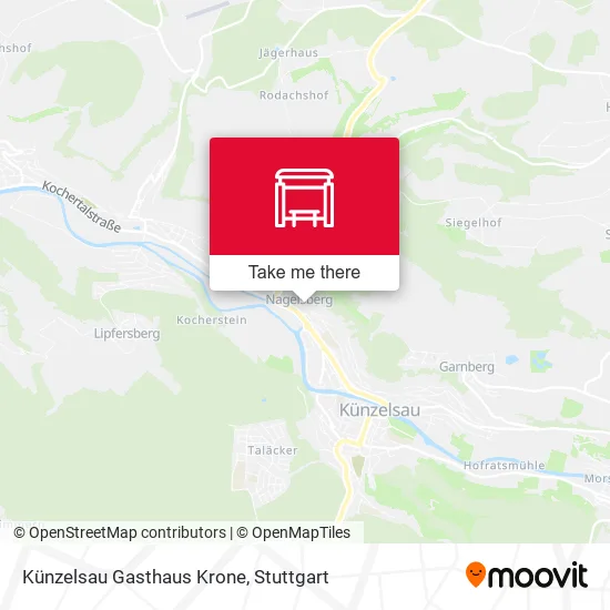 Карта Künzelsau Gasthaus Krone